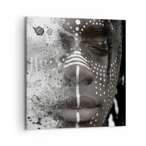 Bild auf Leinwand - Leinwandbild - Entdecke den Urgeist - 60x60 cm