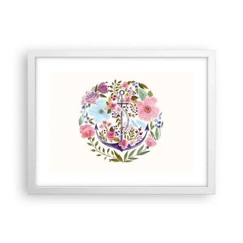 Poster in einem weißen Rahmen - Guter Traum eines Seemanns - 40x30 cm