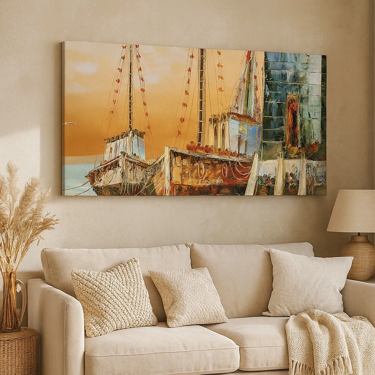 Bild auf Leinwand - Leinwandbild - Friedliche Rückkehr - 30x30 cm