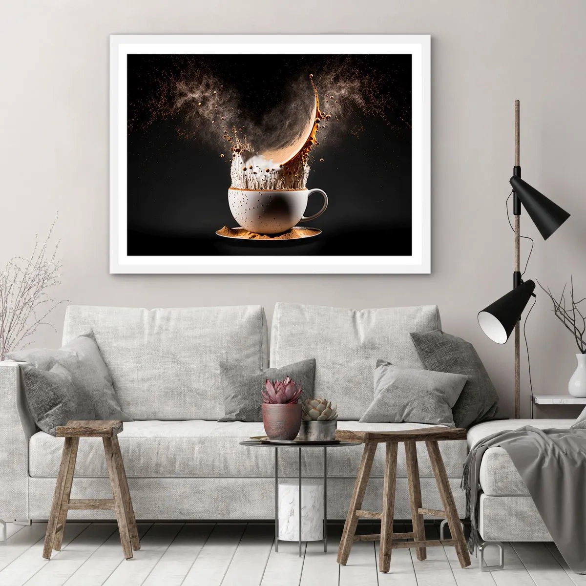 Poster in einem weißen Rahmen - Geschmacksexplosion - 40x30 cm