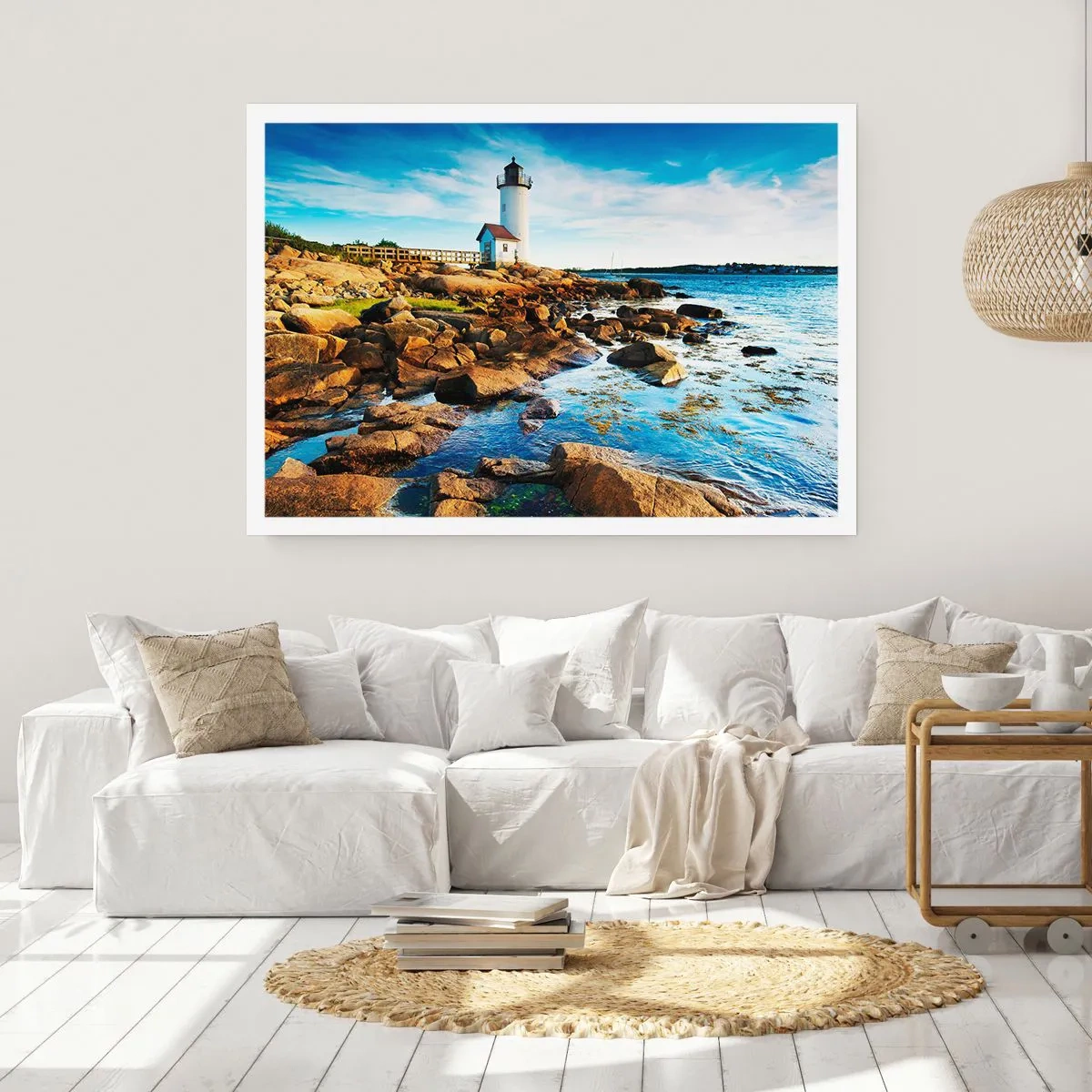 Poster - Komm glücklich zurück, ich warte - 70x50 cm
