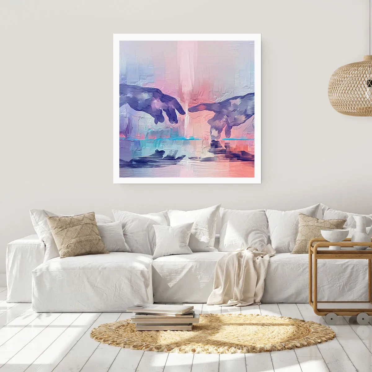 Poster - Göttlicher Funke des Lebens - 60x60 cm