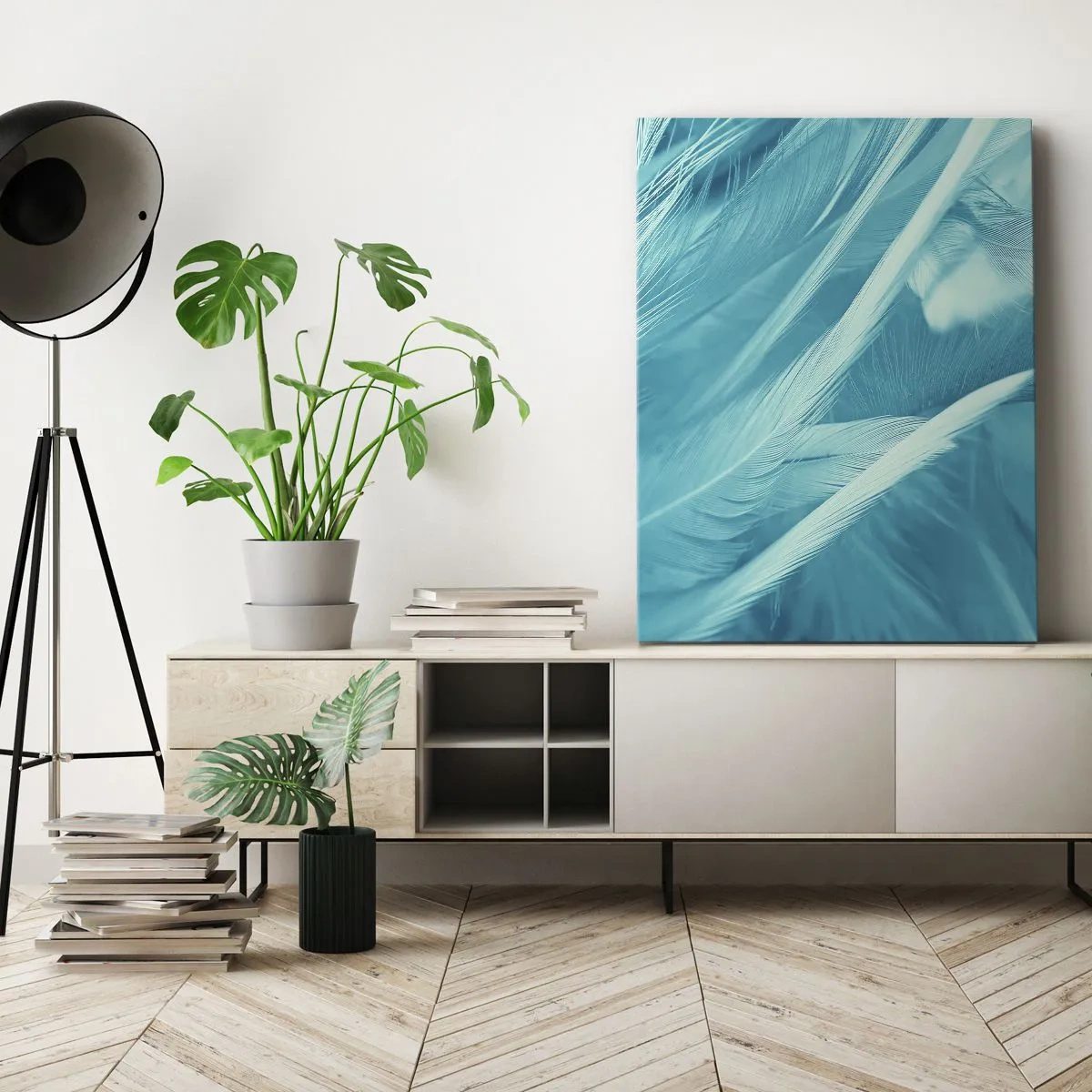 Bild auf Leinwand - Leinwandbild - In Pulver ertrinken - 45x80 cm