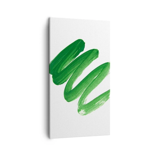 Bild auf Leinwand - Leinwandbild - Grüner Witz - 45x80 cm
