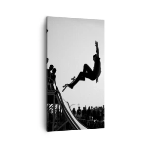 Bild auf Leinwand - Leinwandbild - Helden und Zuschauer - 45x80 cm