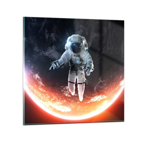 Glasbild - Bild auf glas - Kann ich noch eine Weile bleiben? - 70x70 cm