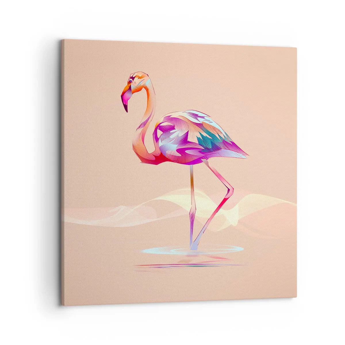 Bild auf Leinwand - Leinwandbild - Der Vogel der guten Gefühle - 50x50 cm