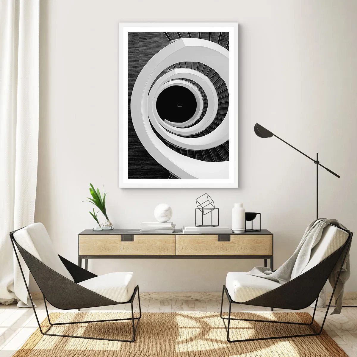 Poster in einem weißen Rahmen - Zum Kern der Sache - 40x50 cm