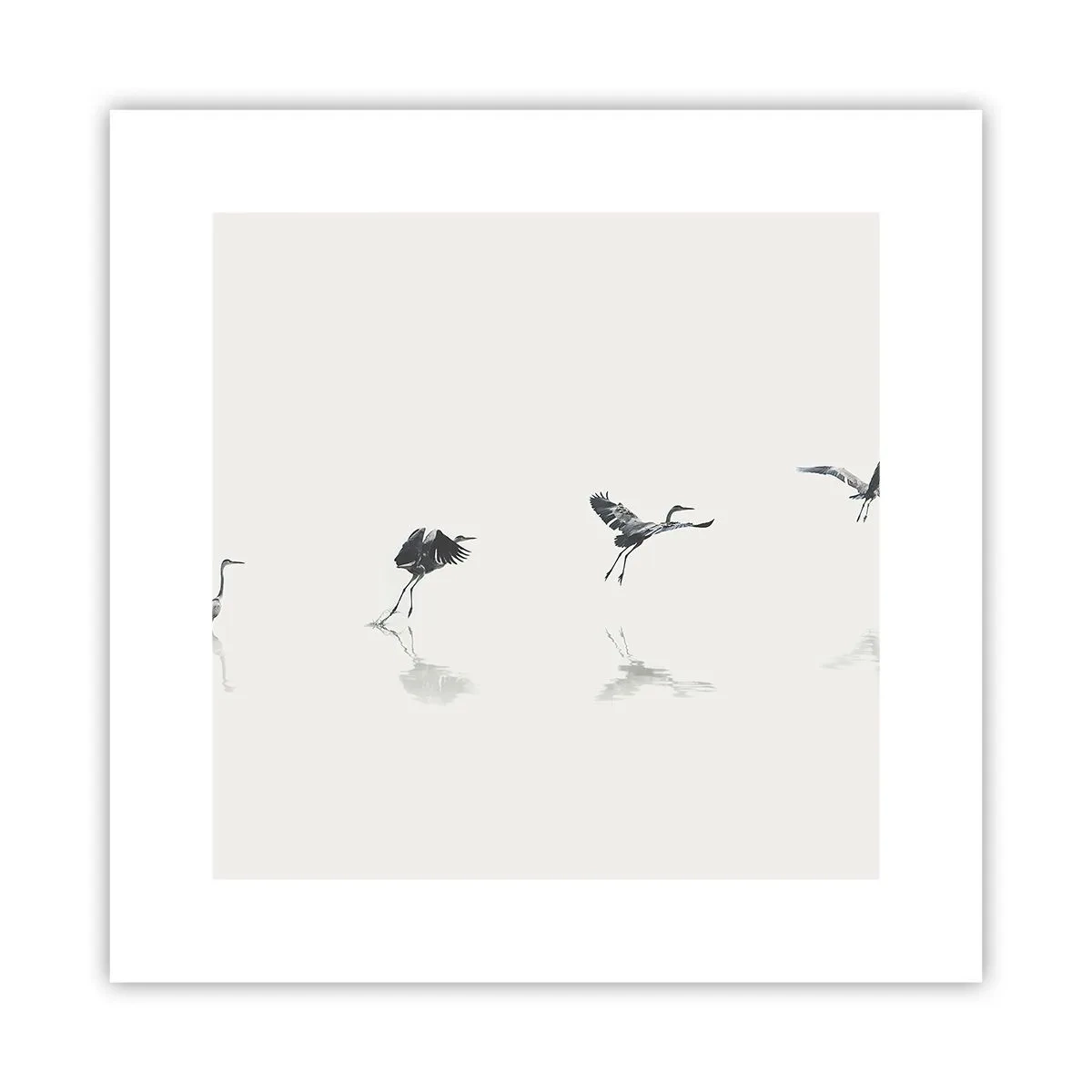 Poster - Vier einfache Schritte - 30x30 cm