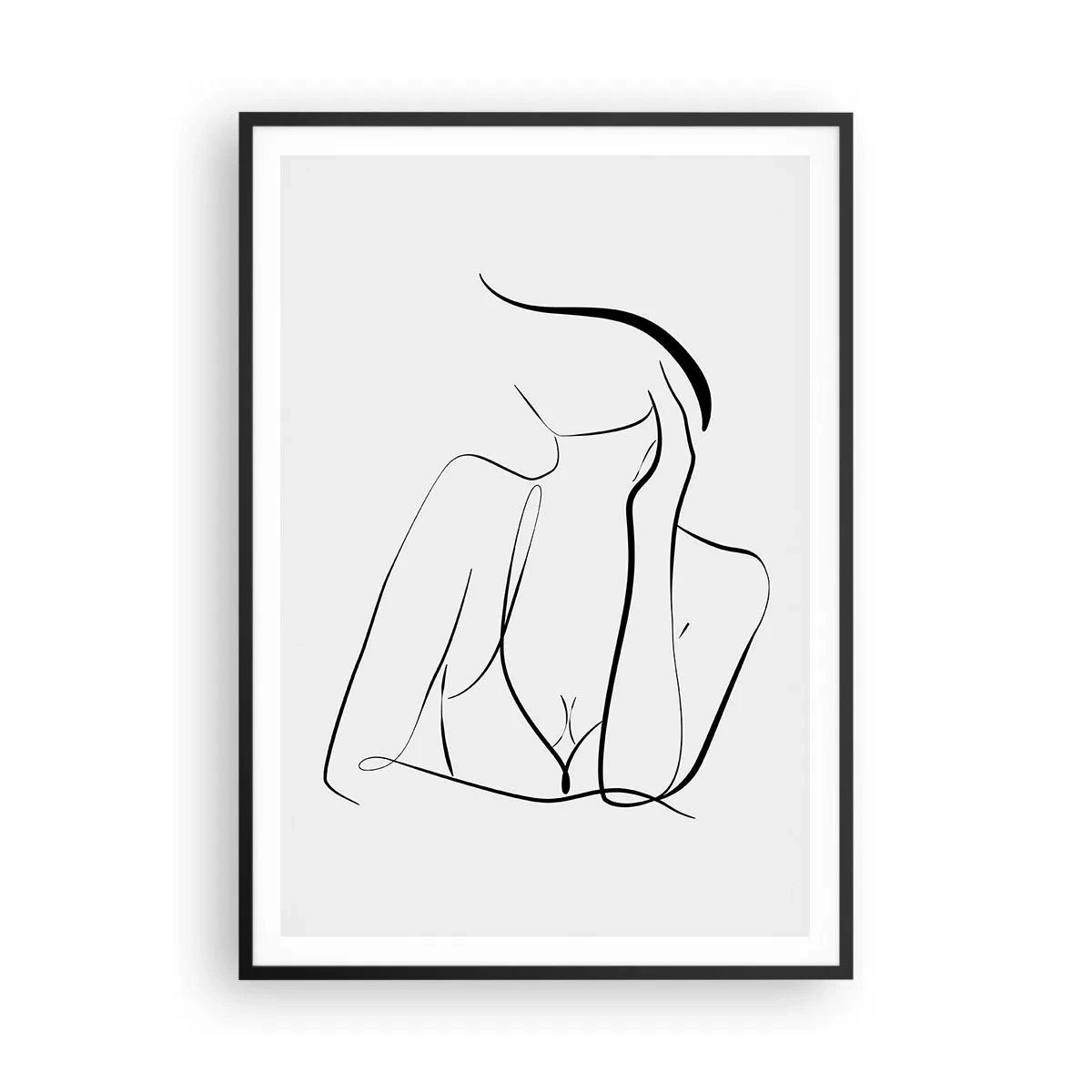 Poster in einem schwarzem Rahmen - Auf der Traumwelle - 70x100 cm