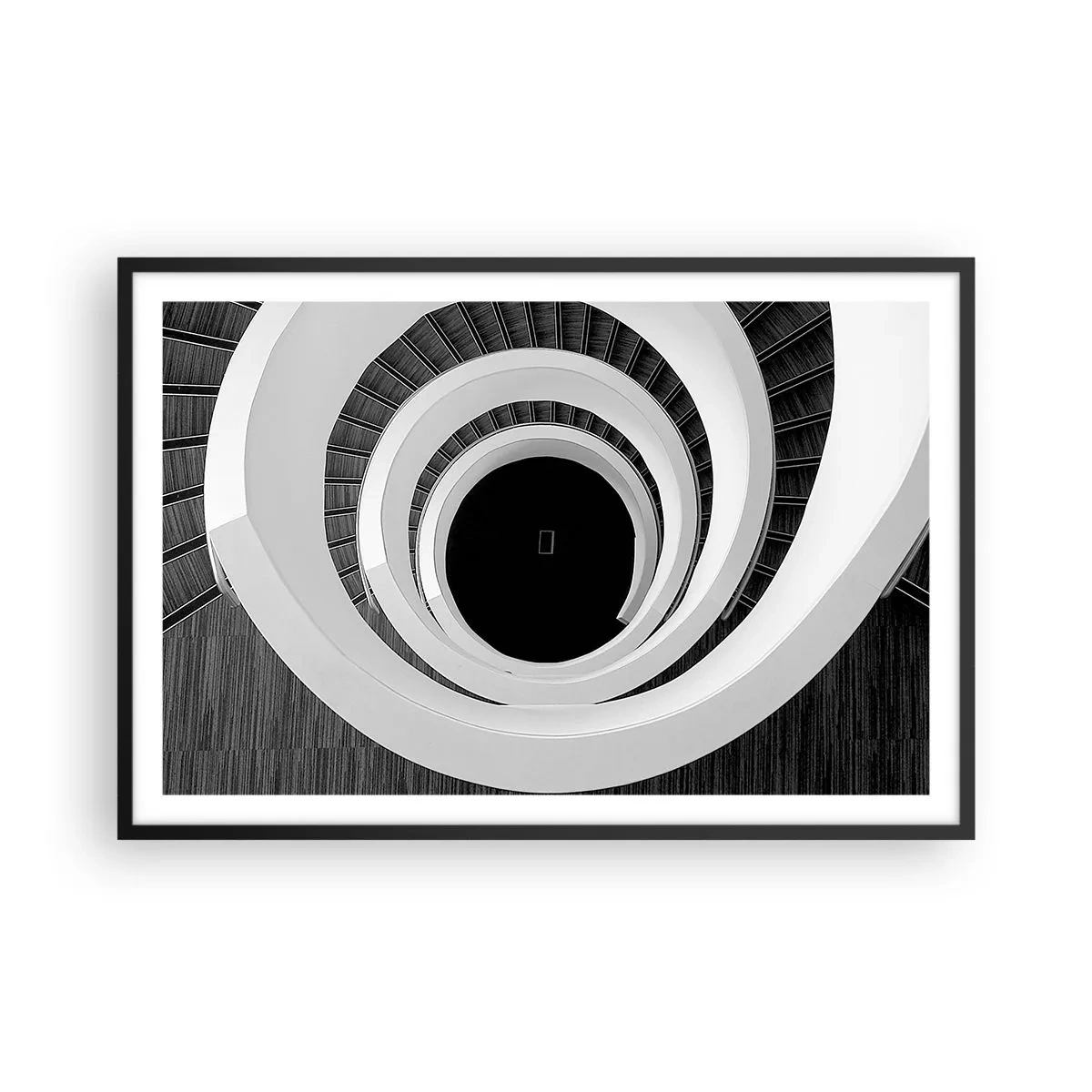 Poster in einem schwarzem Rahmen - Zum Kern der Sache - 91x61 cm