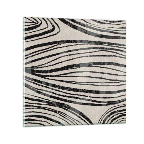 Glasbild - Bild auf glas - Linienpool - 30x30 cm