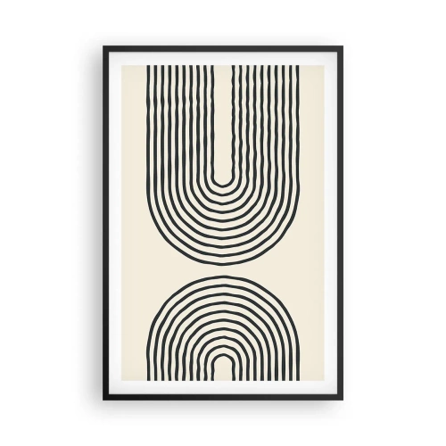 Poster in einem schwarzem Rahmen - In einem Moment ... - 61x91 cm