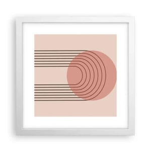 Poster in einem weißen Rahmen - Unwiderstehliche Anziehungskraft - 30x30 cm