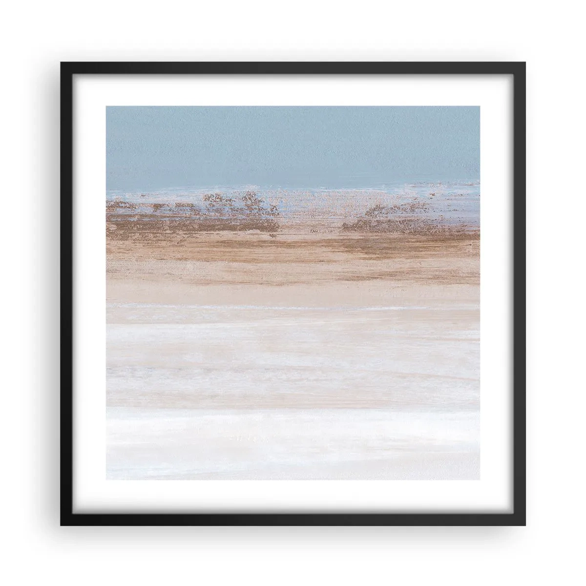 Poster in einem schwarzem Rahmen - Mehrdeutige Landschaft - 50x50 cm