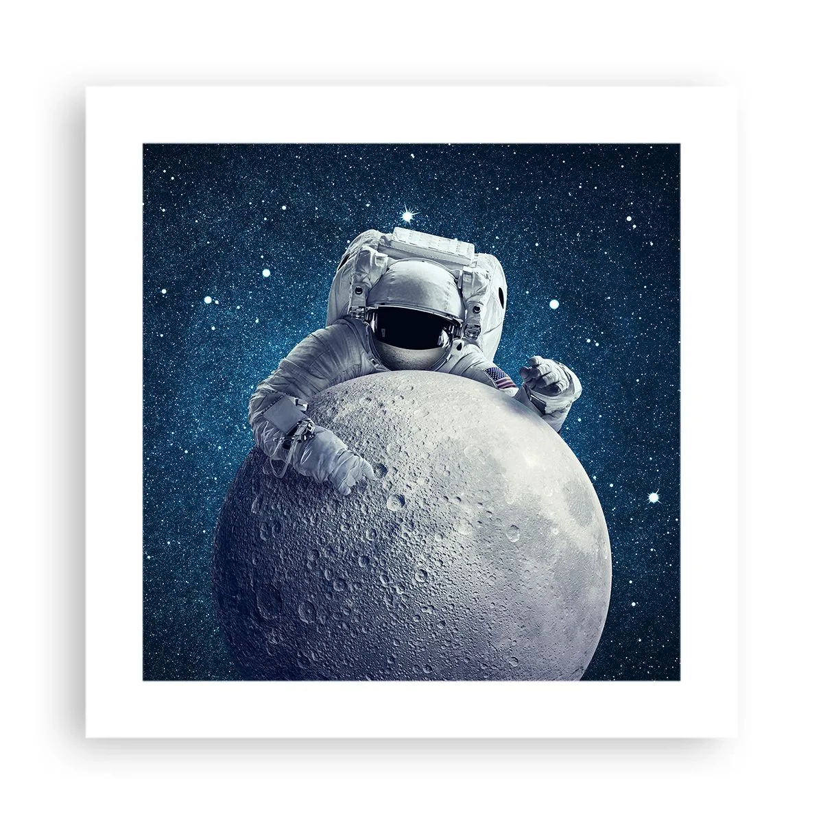 Poster - Weltraumjoker - 40x40 cm