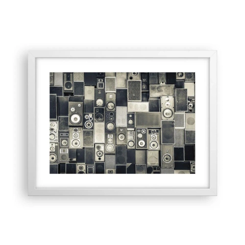 Poster in einem weißen Rahmen - Und es ist alles in Ordnung - 40x30 cm