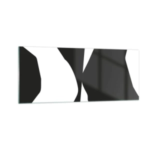 Glasbild - Bild auf glas - Positiv negativ - 100x40 cm