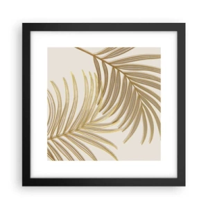 Poster in einem schwarzem Rahmen - Goldene Palme! - 30x30 cm