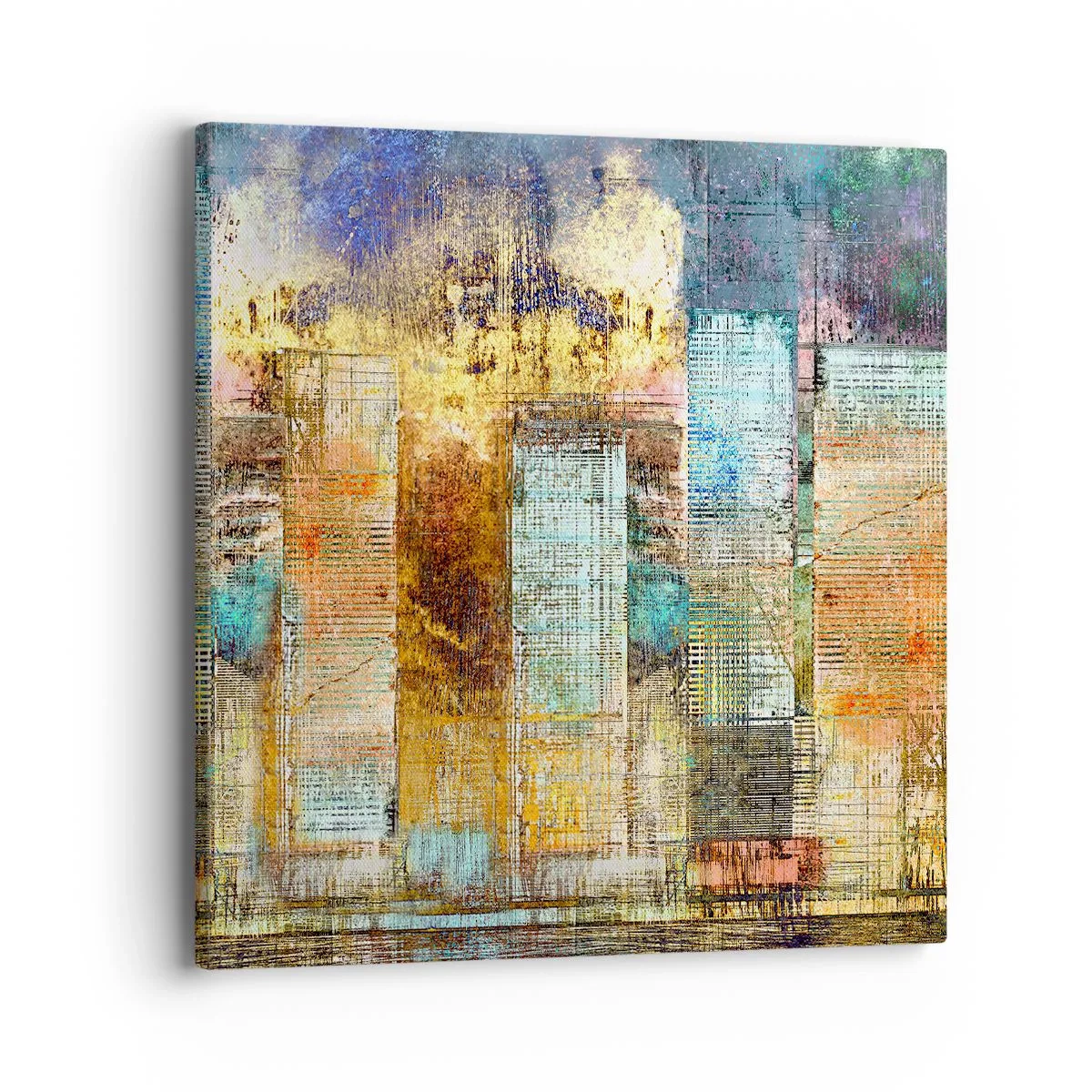 Bild auf Leinwand - Leinwandbild - Sonnige Metropole - 40x40 cm