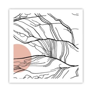 Poster - In einem Netz aus Zweigen - 60x60 cm