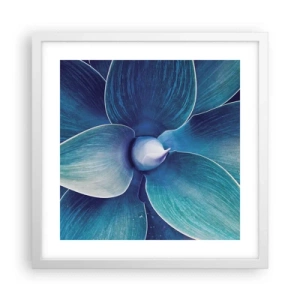 Poster in einem weißen Rahmen - Bläulich vom Himmel - 40x40 cm