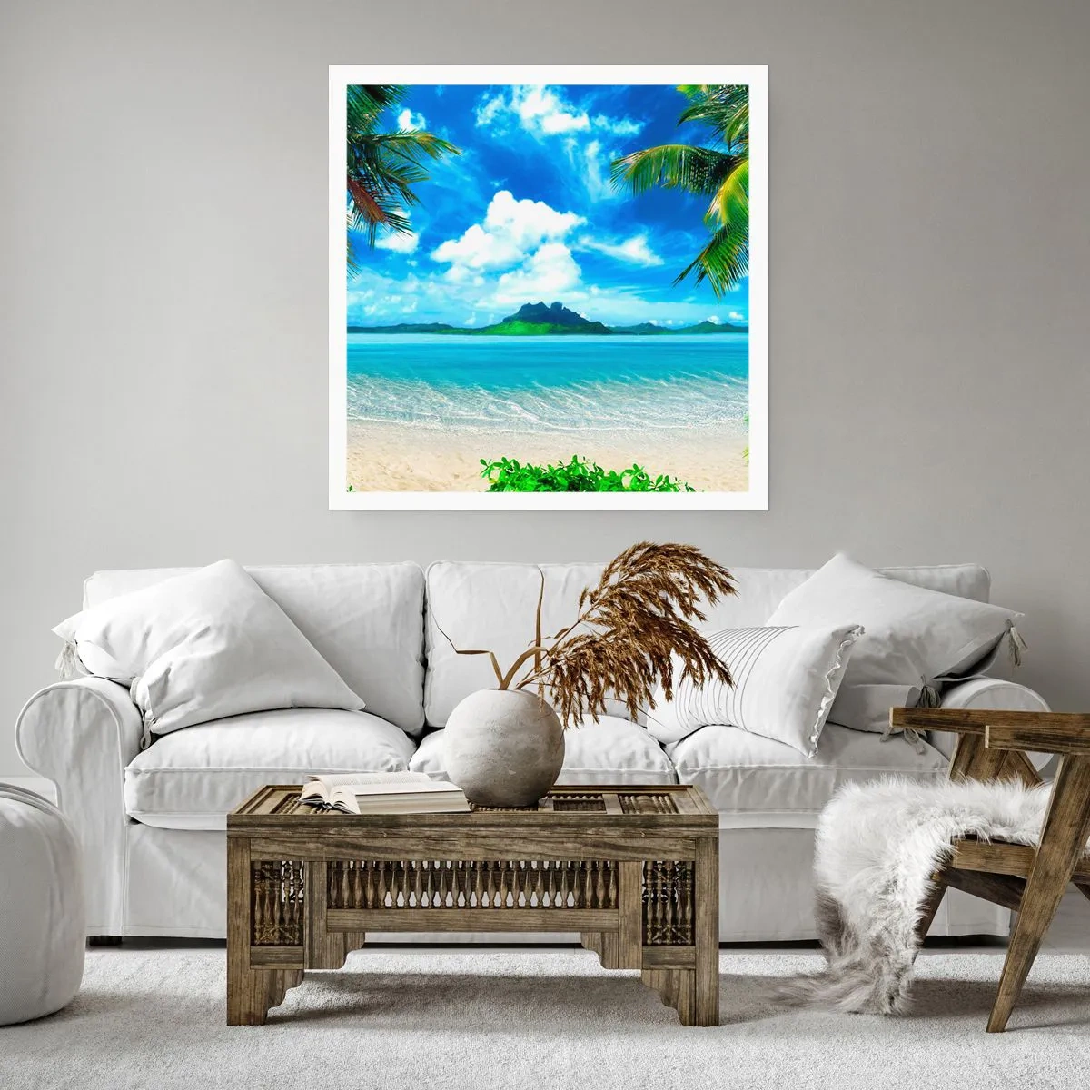 Poster - Das Azurblau der Tropen - 40x40 cm