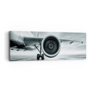 Bild auf Leinwand - Leinwandbild - Die Macht ist da! - 90x30 cm