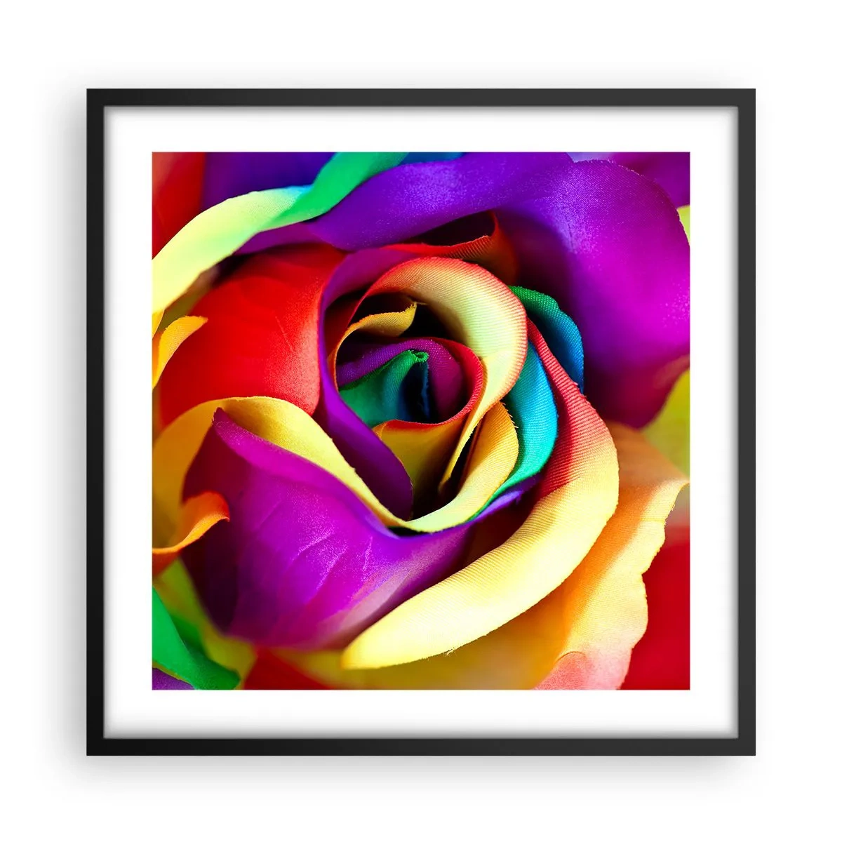 Poster in einem schwarzem Rahmen - Es ist unmöglich - 50x50 cm