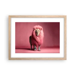 Poster in einem Rahmen aus heller Eiche - Und du hast keine Angst mehr - 40x30 cm