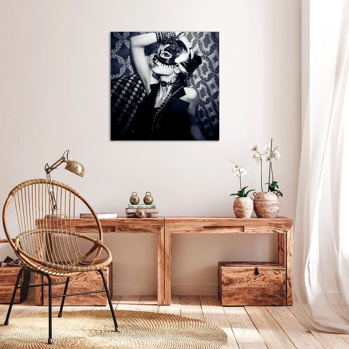 Bild auf Leinwand - Leinwandbild - Dekorationen, Ornamente, Muster ... - 50x50 cm