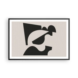 Poster in einem schwarzem Rahmen - Zum Selbstbauen - 91x61 cm