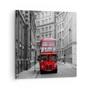 Bild auf Leinwand - Leinwandbild - Der Alltag muss nicht grau sein - 60x60 cm