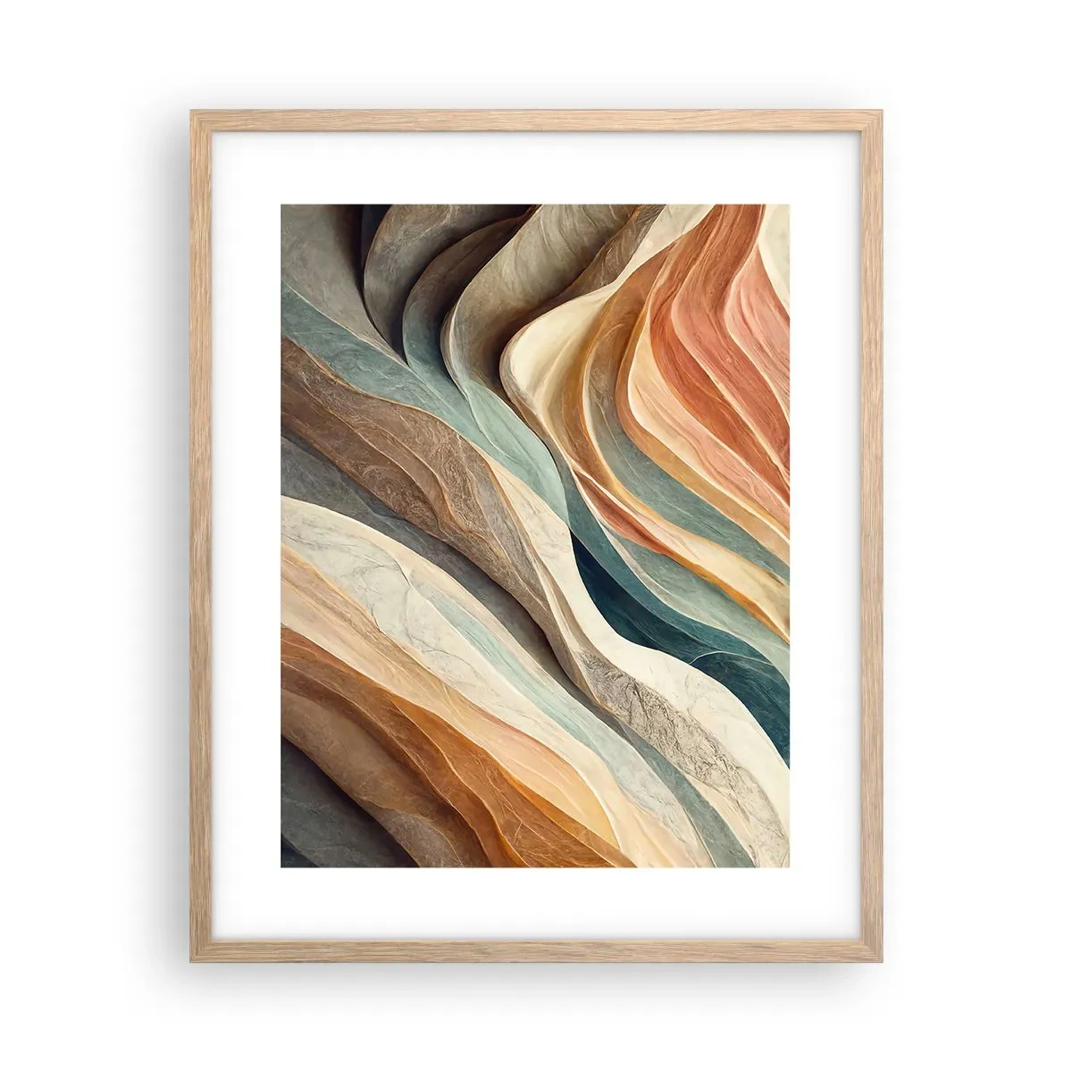 Poster in einem Rahmen aus heller Eiche - Moment vor der Veränderung - 40x50 cm