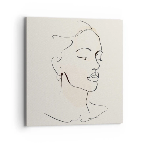 Bild auf Leinwand - Leinwandbild - Eine bestimmte Linie - 70x70 cm