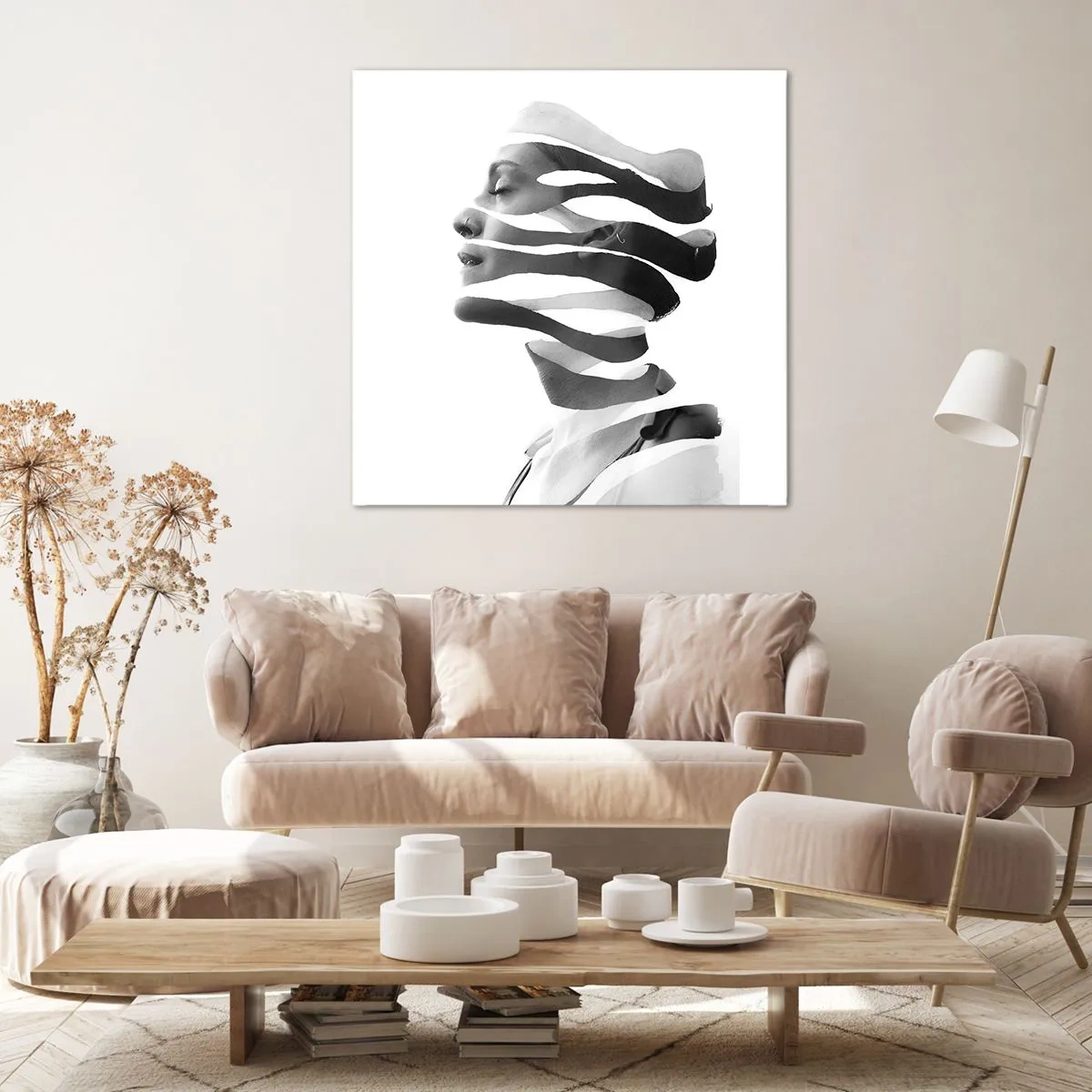 Bild auf Leinwand - Leinwandbild - Surreales Porträt - 60x60 cm