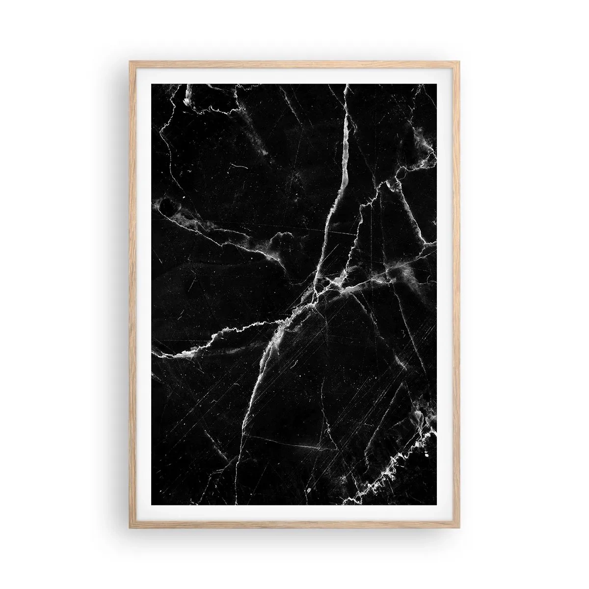 Poster in einem Rahmen aus heller Eiche - Geheimleben des Steins - 70x100 cm