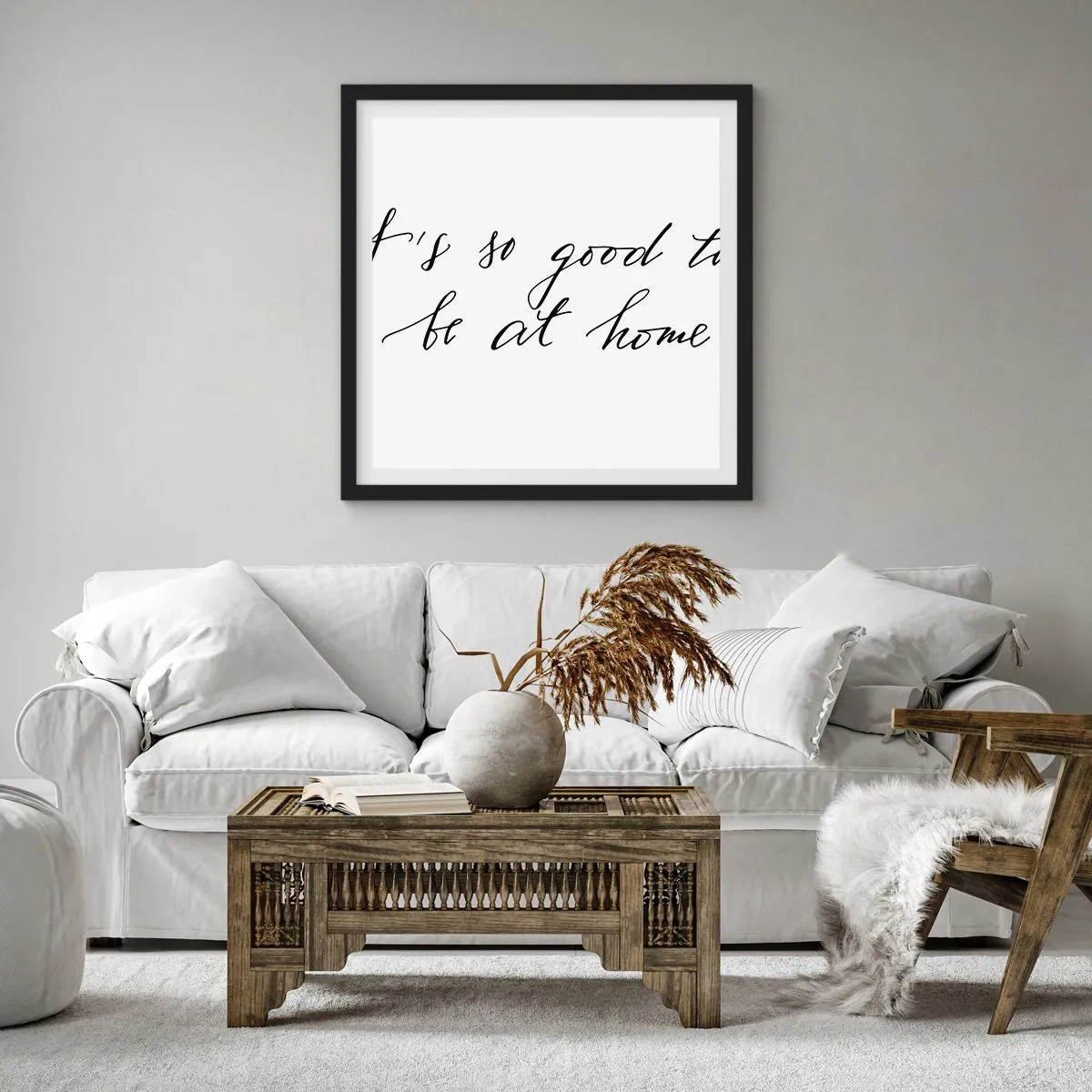 Poster in einem schwarzem Rahmen - Die ganze Wahrheit - 30x30 cm
