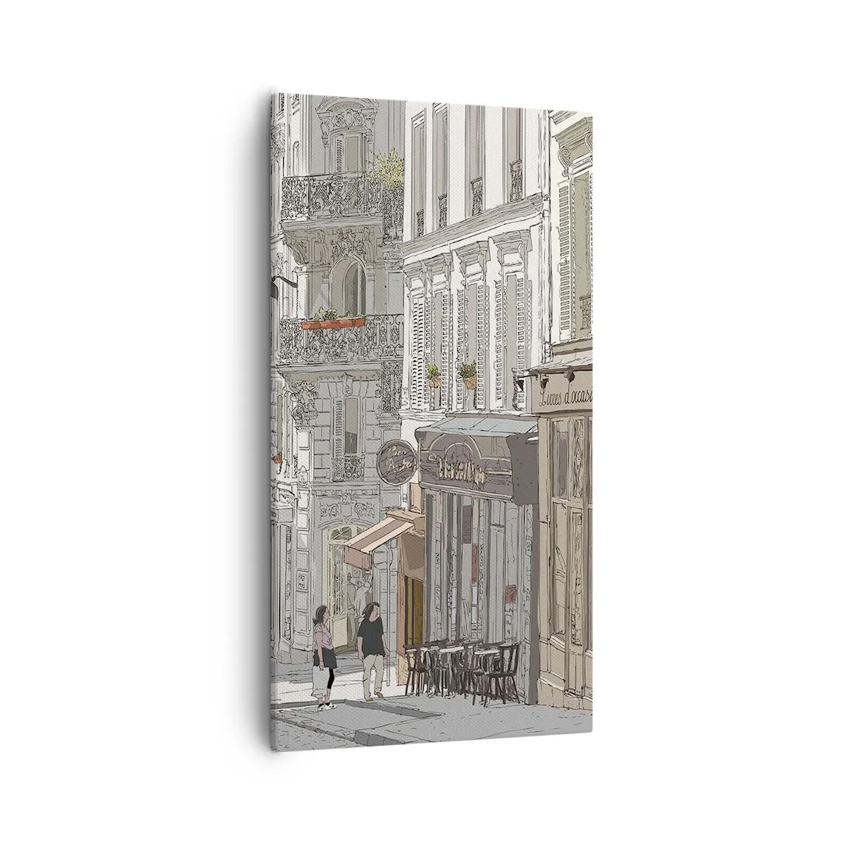 Bild auf Leinwand - Leinwandbild - Stadtfreuden - 55x100 cm