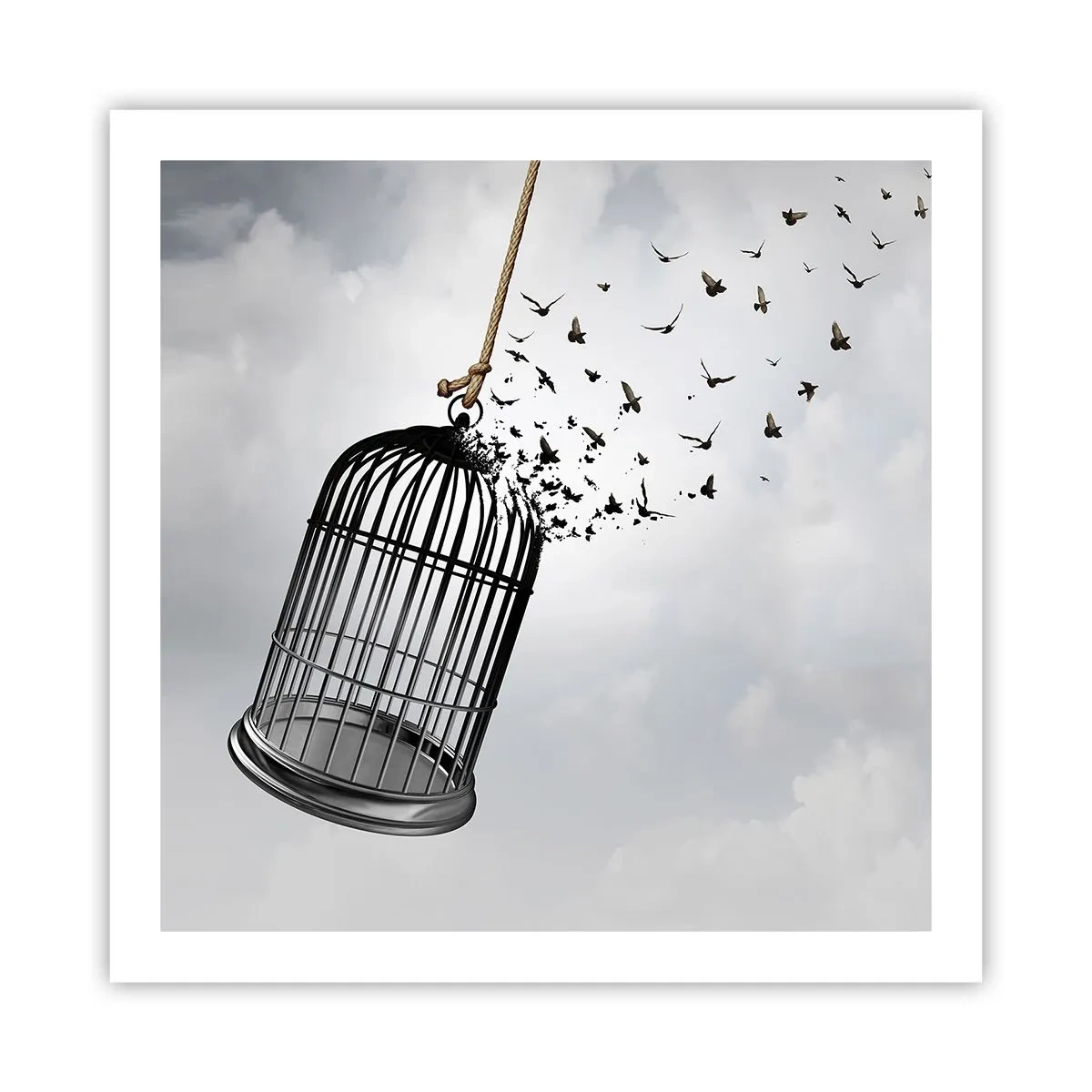 Poster - Glaube ... Hoffnung ... Freiheit! - 60x60 cm