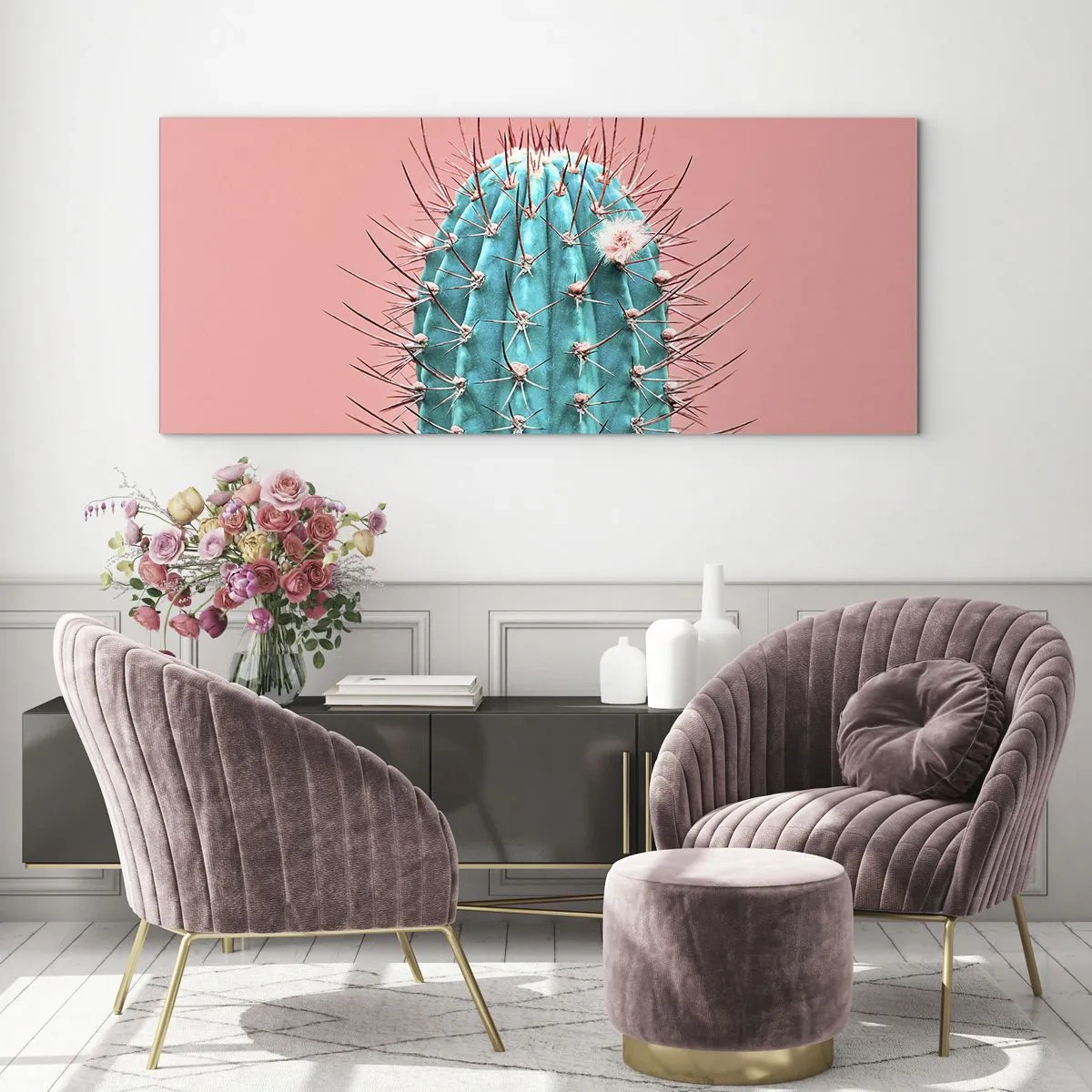Glasbild - Bild auf glas - Schau einfach hin - 100x40 cm