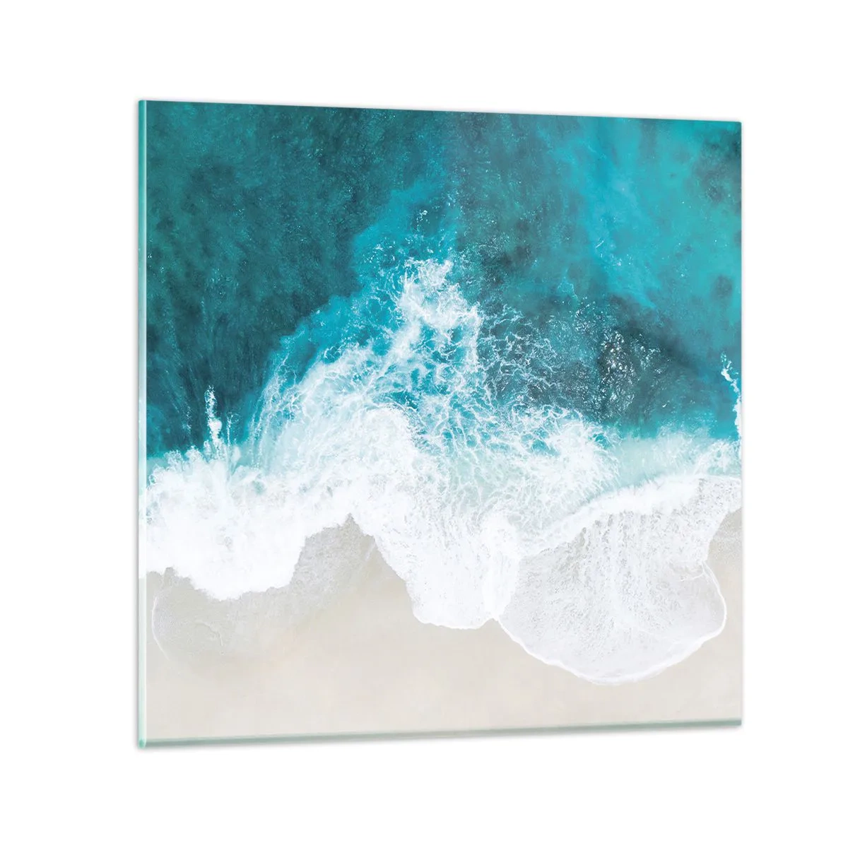 Glasbild - Bild auf glas - Natürliche Liebkosung - 60x60 cm