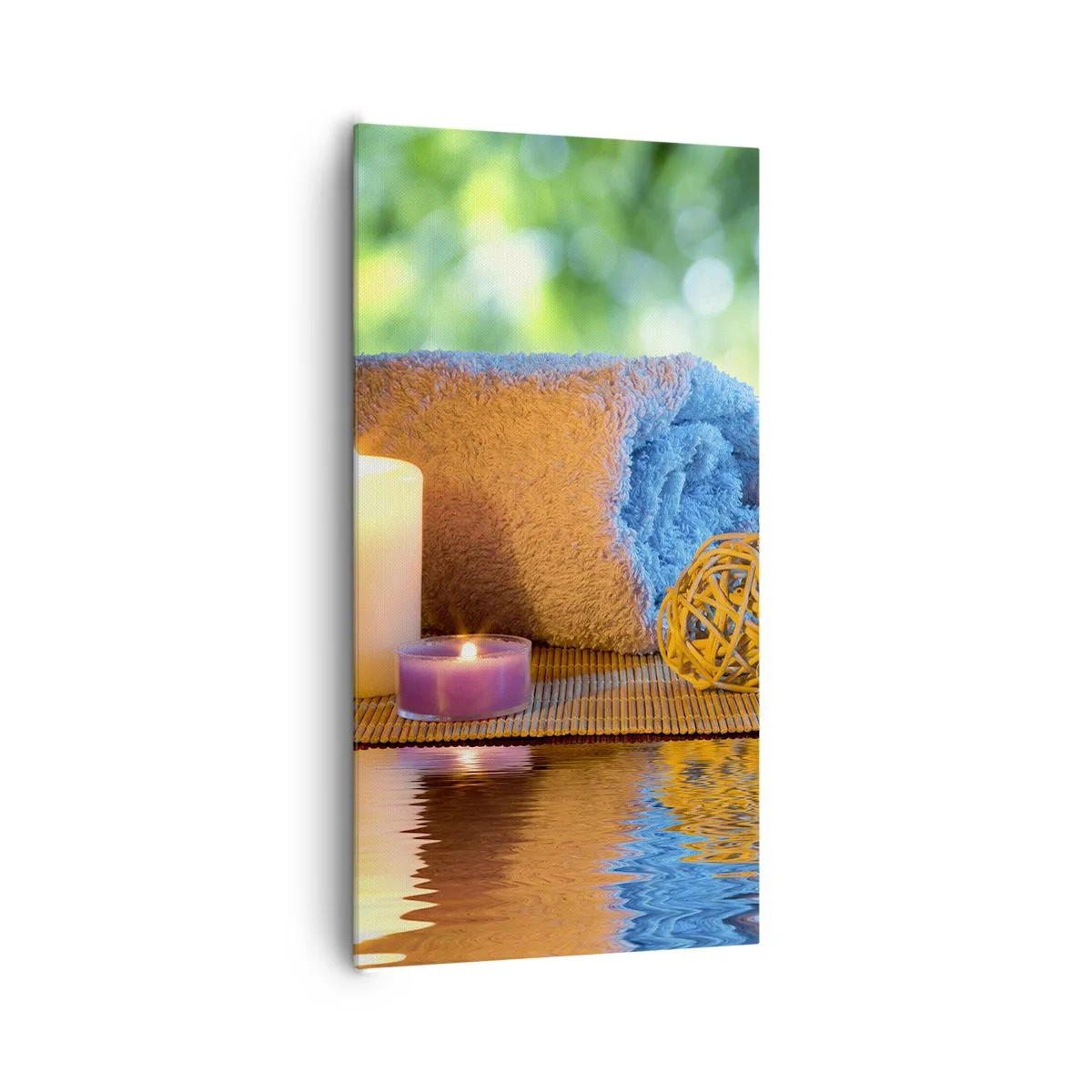 Bild auf Leinwand - Leinwandbild - Zeit für den Körper - 65x120 cm