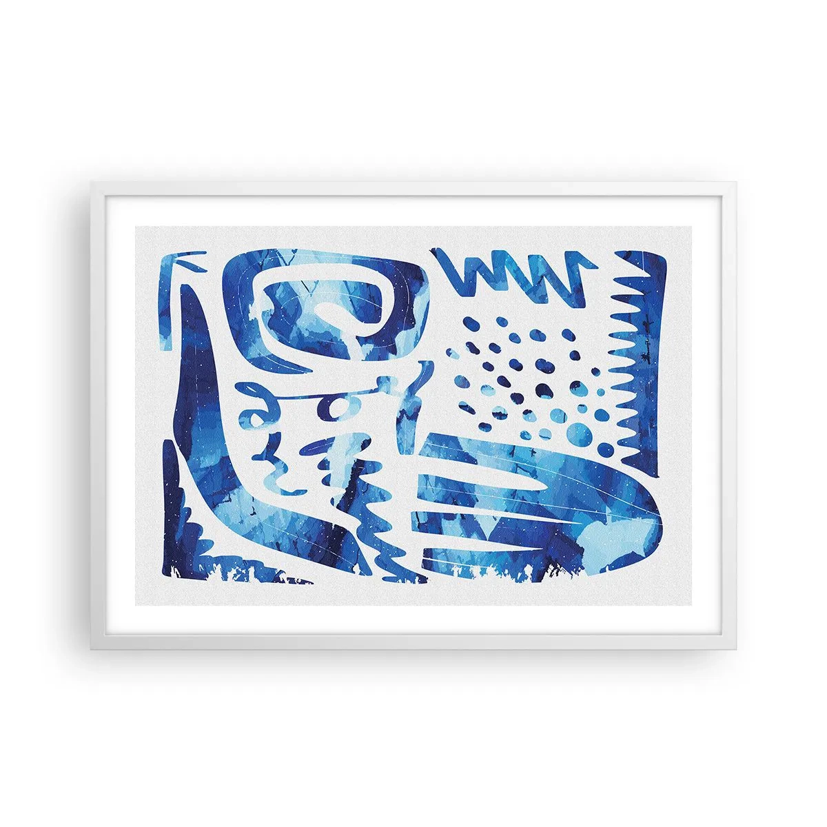 Poster in einem weißen Rahmen - Zurück zu den Wurzeln - 70x50 cm