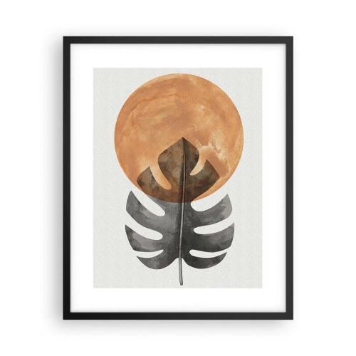 Poster in einem schwarzem Rahmen - Immer die Sonne - 40x50 cm