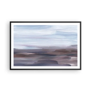 Poster in einem schwarzem Rahmen - Elemente: Wasser - 91x61 cm