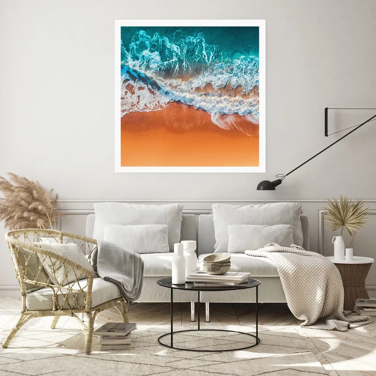 Poster - Immer Hand in Hand - 40x40 cm