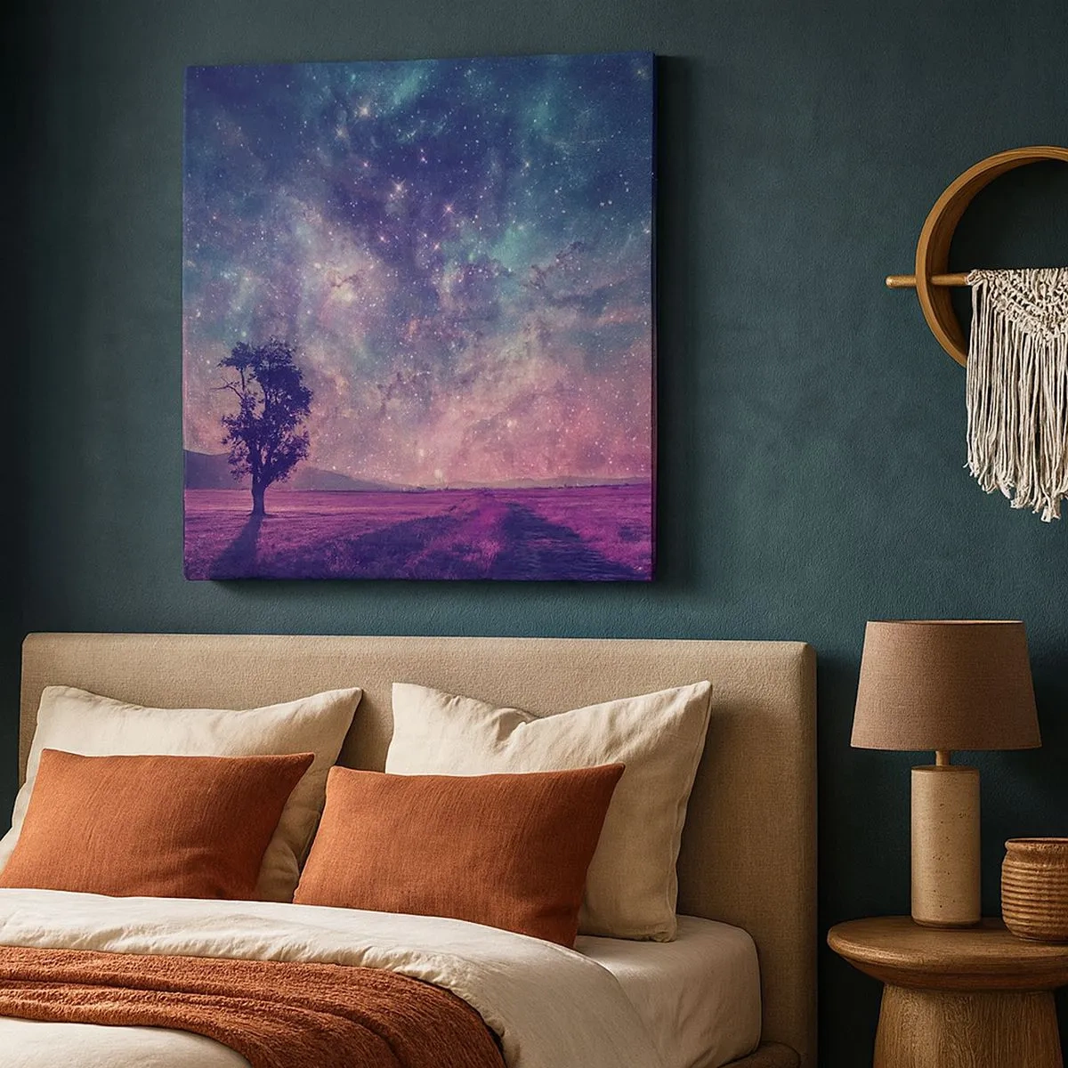 Bild auf Leinwand - Leinwandbild - Unter dem magischen Himmel - 30x30 cm