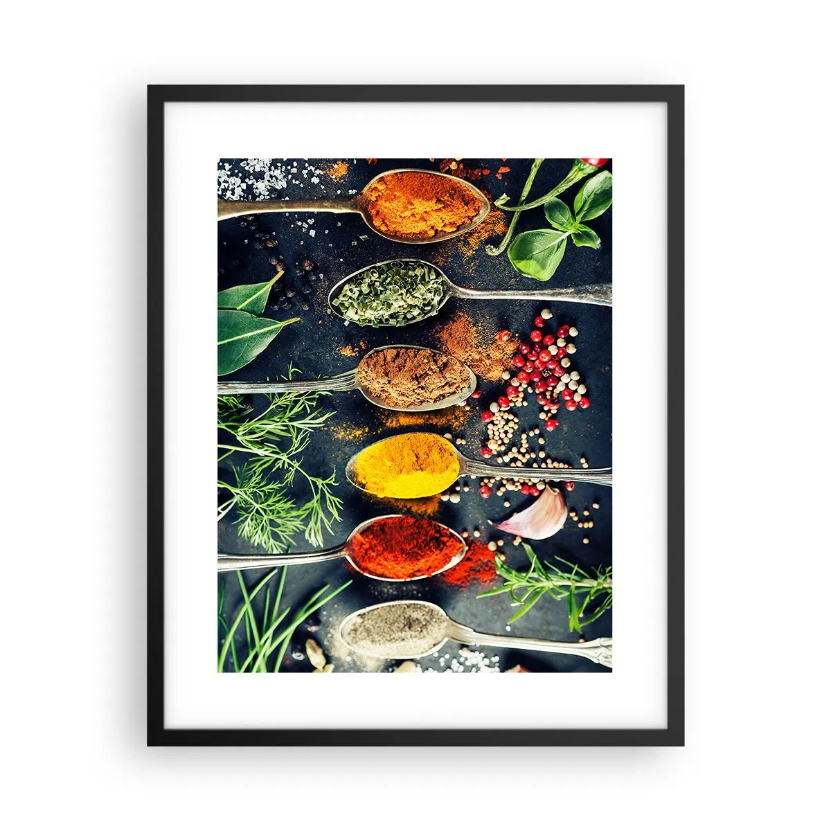 Poster in einem schwarzem Rahmen - Kulinarische Magie - 40x50 cm