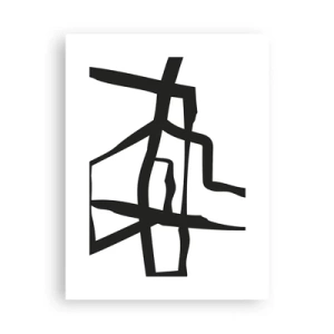 Poster - Schwarz-Weiß-Design - 30x40 cm